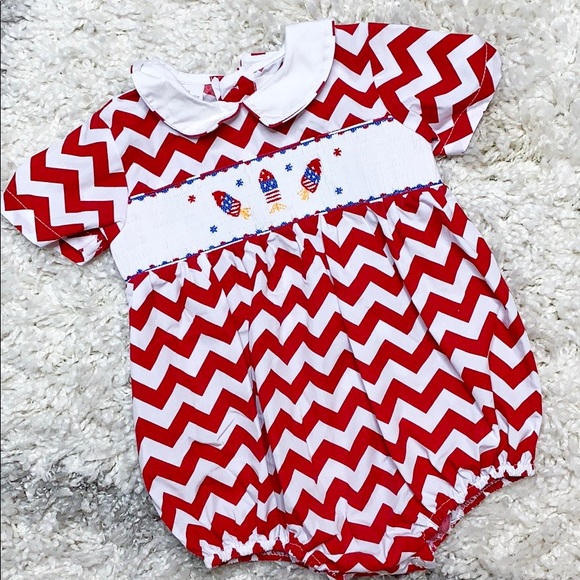 Other - Fourth of July Smocked Bubble Fireworks Smocking